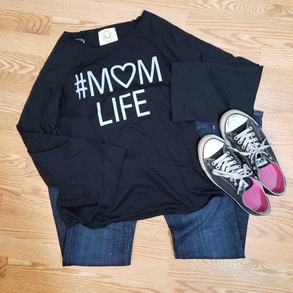 Tops - Long sleeve off the shoulder shirt